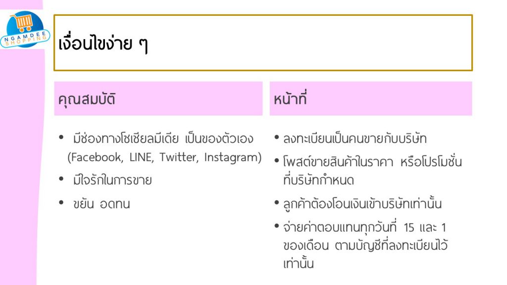 ขายของออนไลน์แบบไม่สต๊อกสินค้า NGD Agent ช่วยสร้างรายได้ให้คุณ