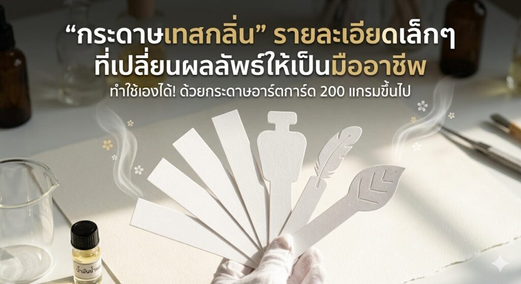 "กระดาษเทสกลิ่น" รายละเอียดเล็กๆ ที่เปลี่ยนผลลัพธ์ให้เป็นมืออาชีพ 1