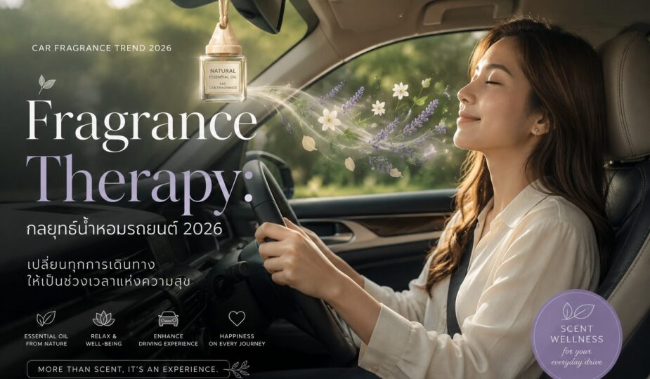 Fragrance Therapy: กลยุทธ์น้ำหอมรถยนต์ 2026 เปลี่ยนทุกการเดินทางให้เป็นช่วงเวลาแห่งความสุข