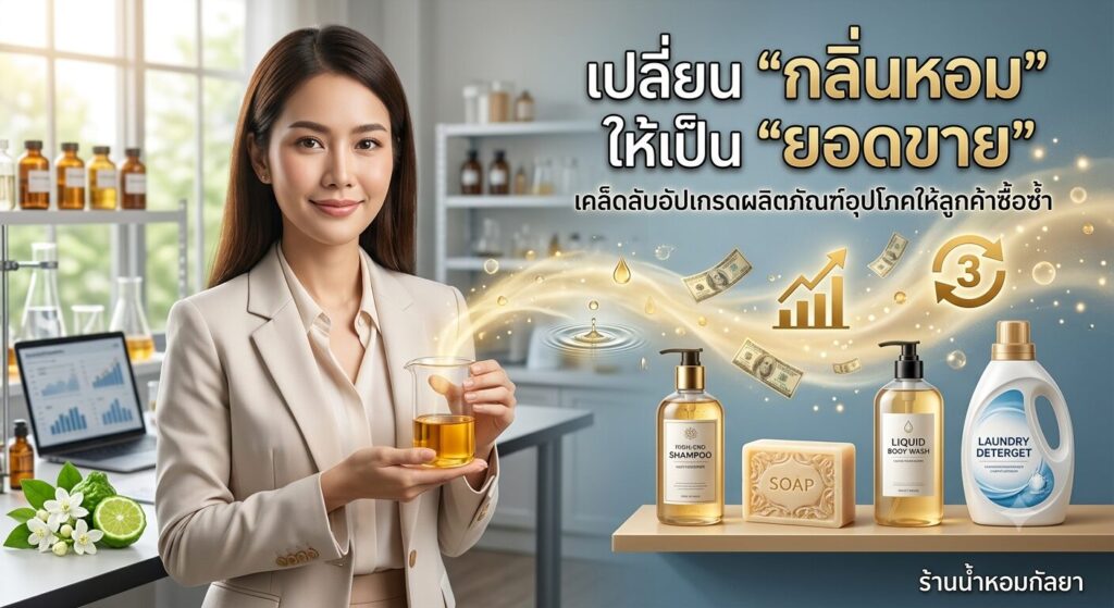 เปลี่ยน "กลิ่นหอม" ให้เป็น "ยอดขาย" เคล็ดลับอัปเกรดผลิตภัณฑ์อุปโภคให้ลูกค้าซื้อซ้ำ 2 เปลี่ยน "กลิ่นหอม" ให้เป็น "ยอดขาย" เคล็ดลับอัปเกรดผลิตภัณฑ์อุปโภคให้ลูกค้าซื้อซ้ำ 2