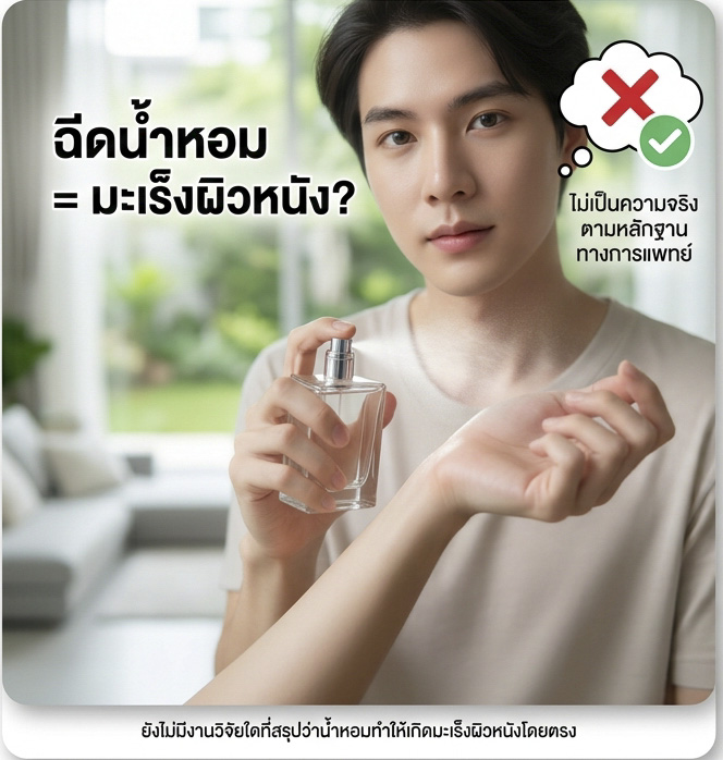 ฉีดน้ำหอมแล้วเสี่ยงมะเร็งจริงหรือ? 1 ฉีดน้ำหอมแล้วเสี่ยงมะเร็งจริงหรือ? 1